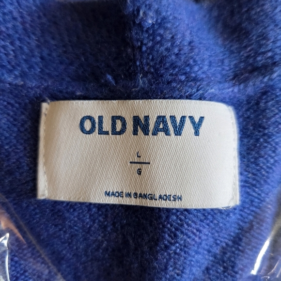 Old Navy Blue Women's Cardigan Sweater Size L - Picture 3 of 5